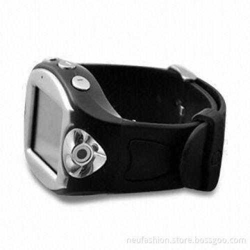 Touchscreen Black Watch Cellphone with Up to 32GB T-Flash Card Memory and MP3/MP4 Players